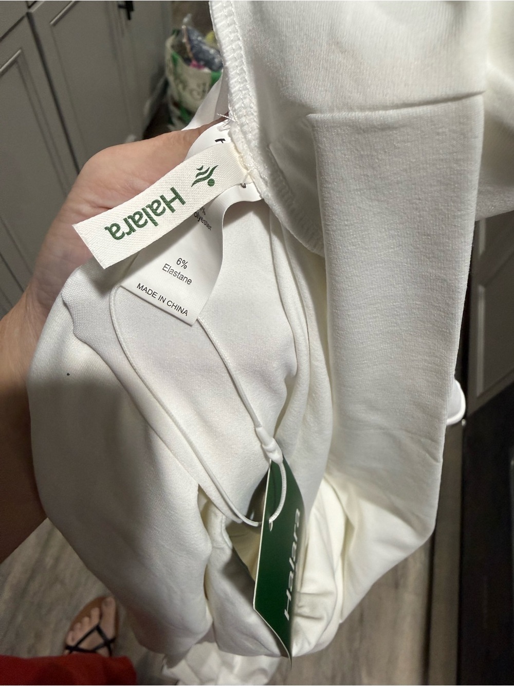 HALARA White Long-Sleeve Wide-Leg Jumpsuit - Picture 4 of 12